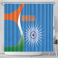 India Cricket Shower Curtain Sporty Style