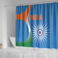India Cricket Shower Curtain Sporty Style