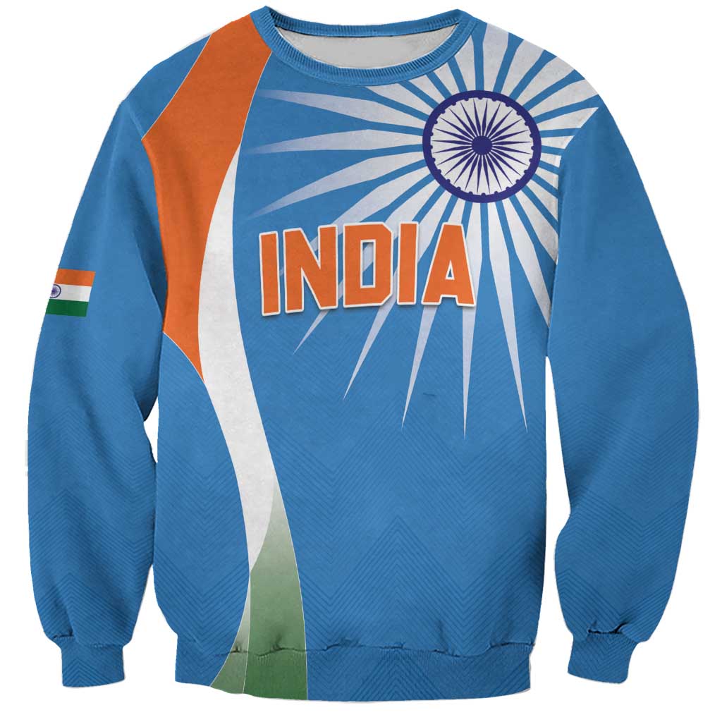 Custom India Cricket Sweatshirt Sporty Style LT05 - Wonder Print Shop