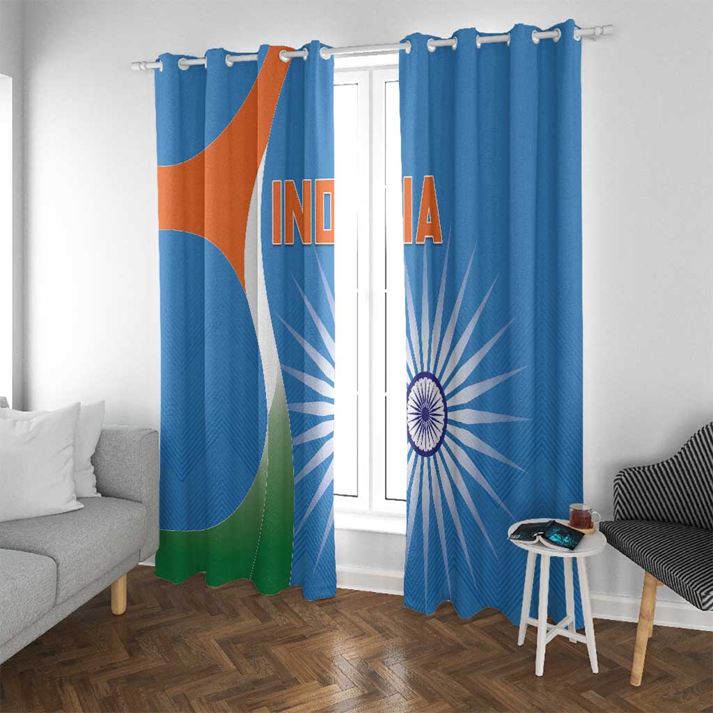 India Cricket Window Curtain Sporty Style LT05 - Wonder Print Shop