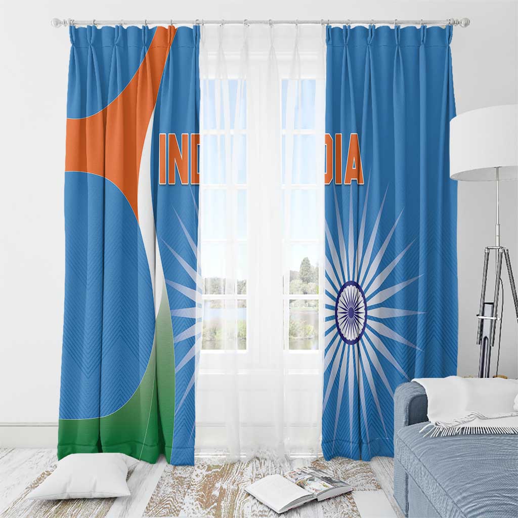 India Cricket Window Curtain Sporty Style LT05 - Wonder Print Shop