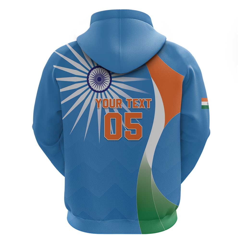 Custom India Cricket Zip Hoodie Sporty Style LT05 - Wonder Print Shop