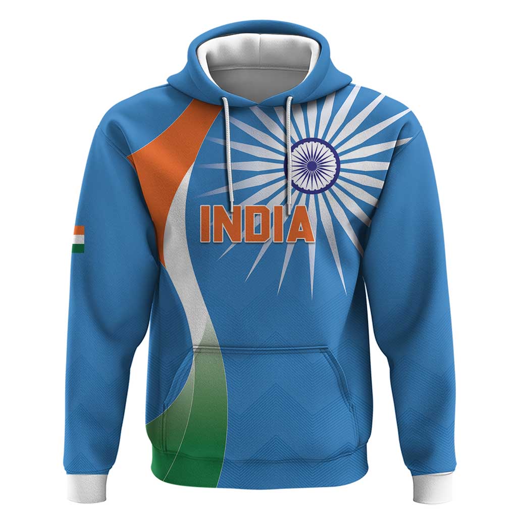 Custom India Cricket Zip Hoodie Sporty Style LT05 - Wonder Print Shop