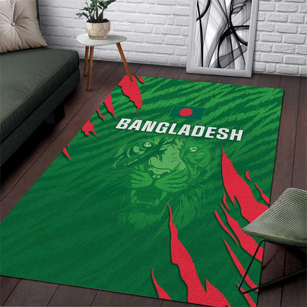 Bangladesh Cricket Area Rug Go Champions The Tigers LT05 - Wonder Print Shop