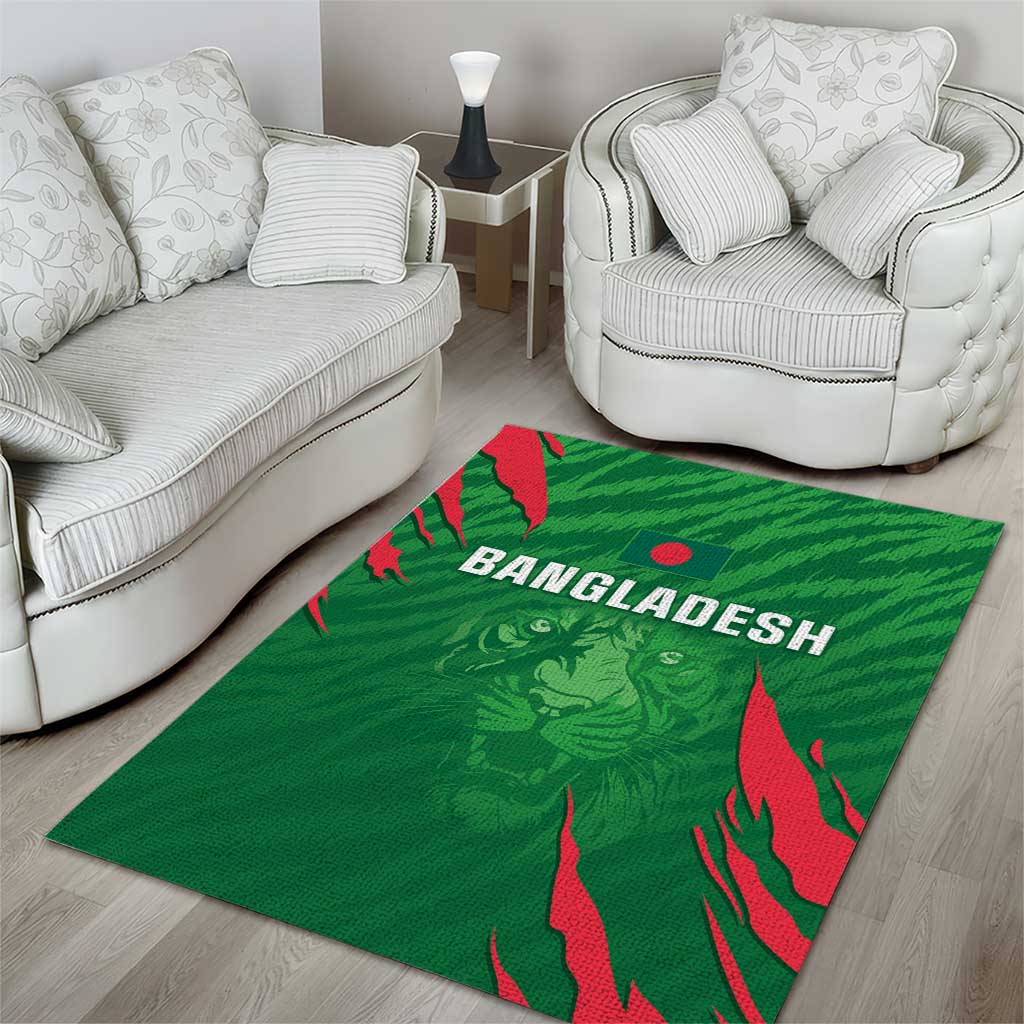 Bangladesh Cricket Area Rug Go Champions The Tigers LT05 - Wonder Print Shop