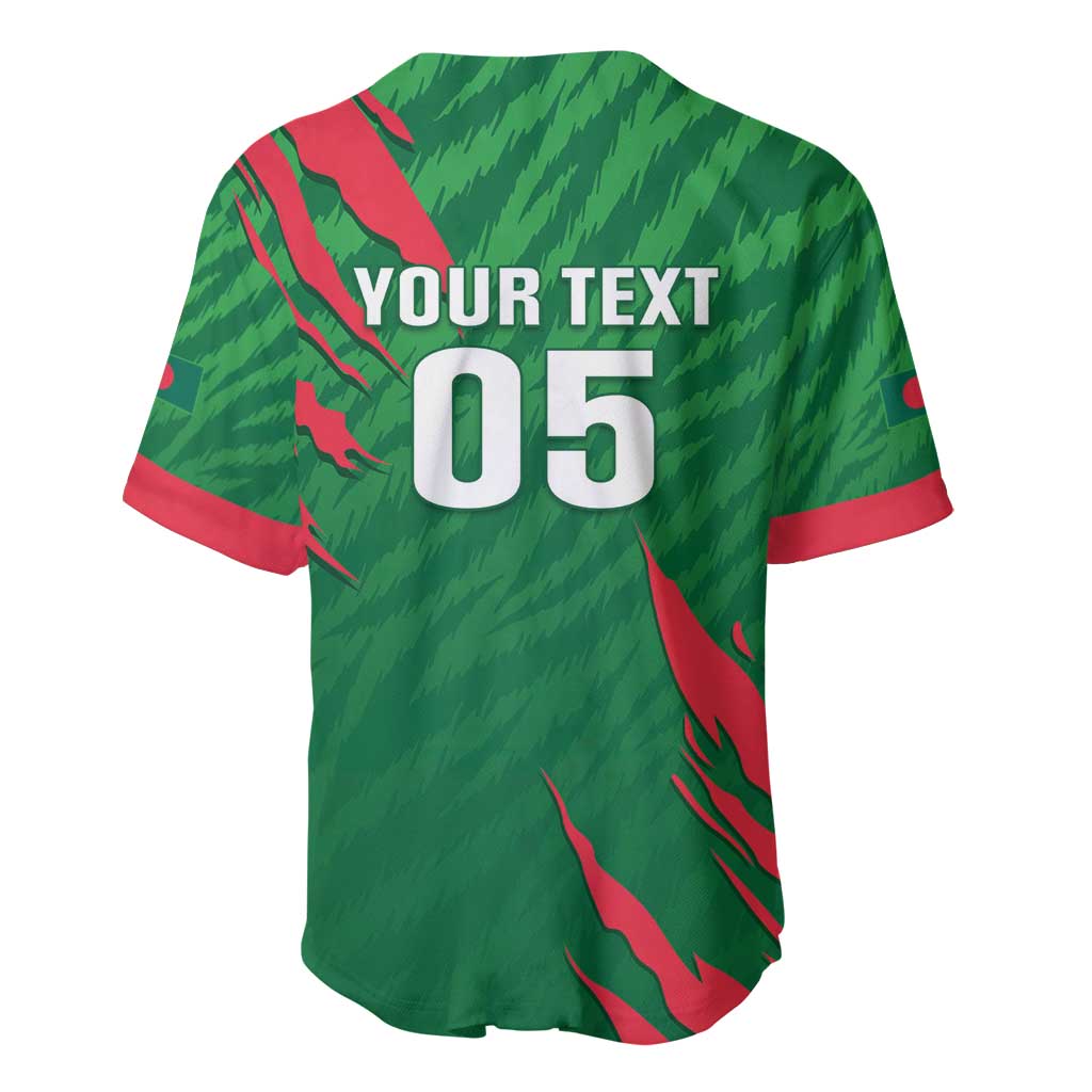 Custom Bangladesh Cricket Baseball Jersey Go Champions The Tigers LT05 - Wonder Print Shop