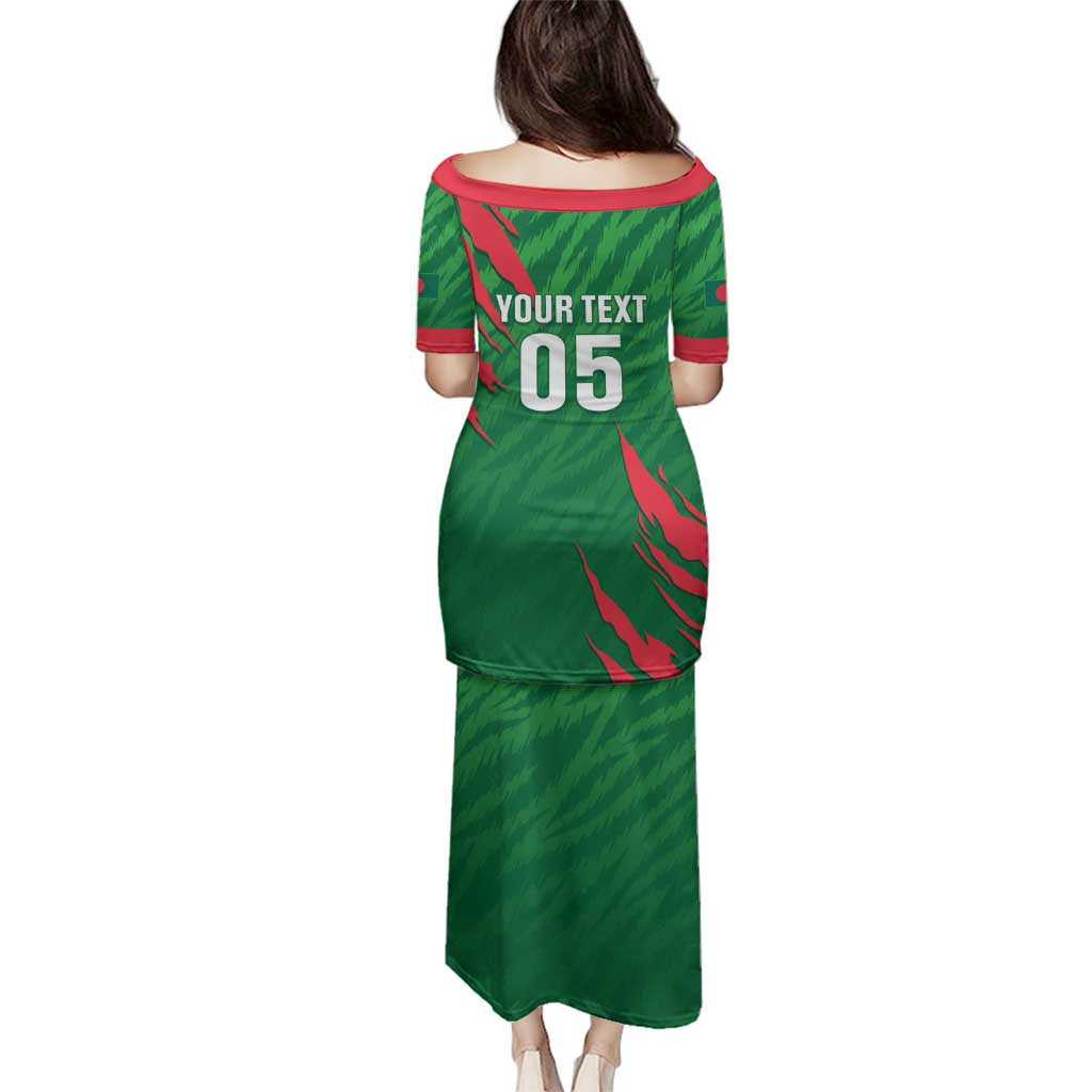 Custom Bangladesh Cricket Family Matching Puletasi and Hawaiian Shirt Go Champions The Tigers LT05 - Wonder Print Shop