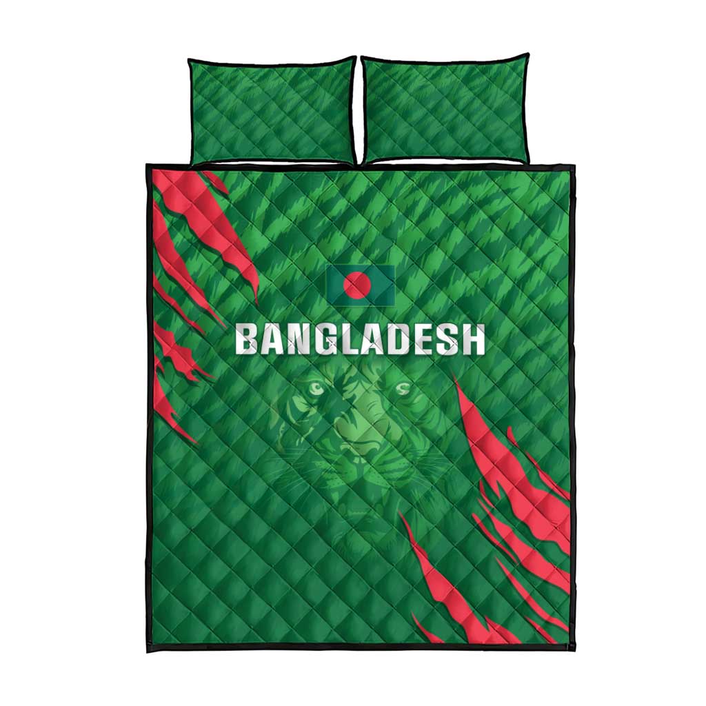 Bangladesh Cricket Quilt Bed Set Go Champions The Tigers LT05 - Wonder Print Shop