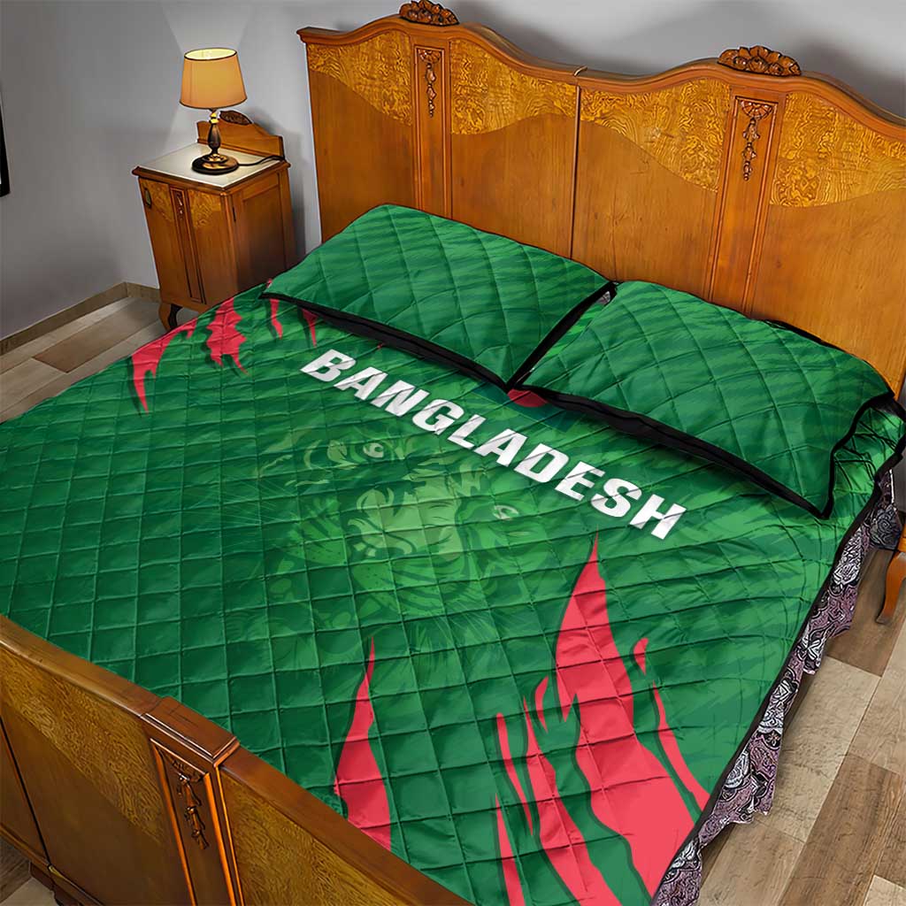 Bangladesh Cricket Quilt Bed Set Go Champions The Tigers LT05 - Wonder Print Shop