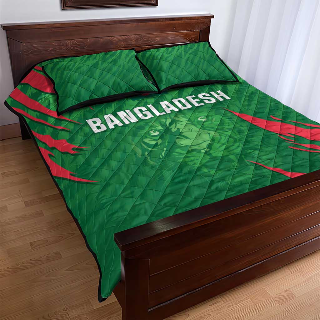 Bangladesh Cricket Quilt Bed Set Go Champions The Tigers LT05 - Wonder Print Shop