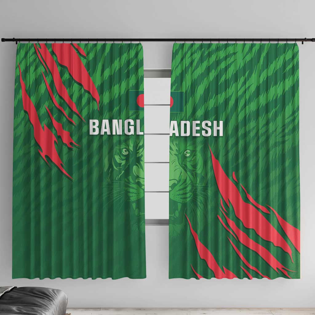 Bangladesh Cricket Window Curtain Go Champions The Tigers LT05 - Wonder Print Shop