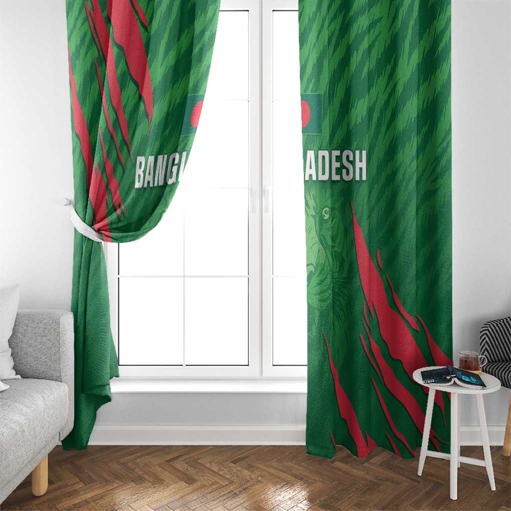 Bangladesh Cricket Window Curtain Go Champions The Tigers LT05 - Wonder Print Shop