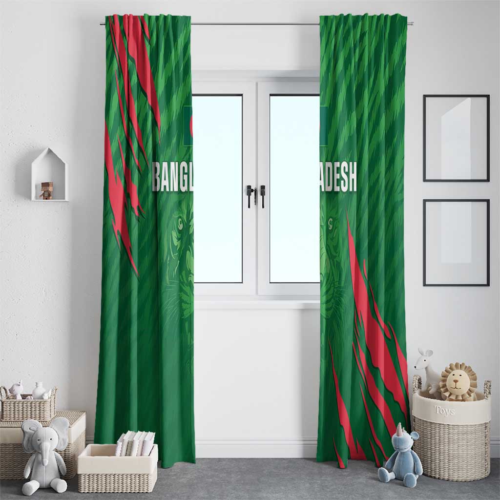 Bangladesh Cricket Window Curtain Go Champions The Tigers LT05 - Wonder Print Shop