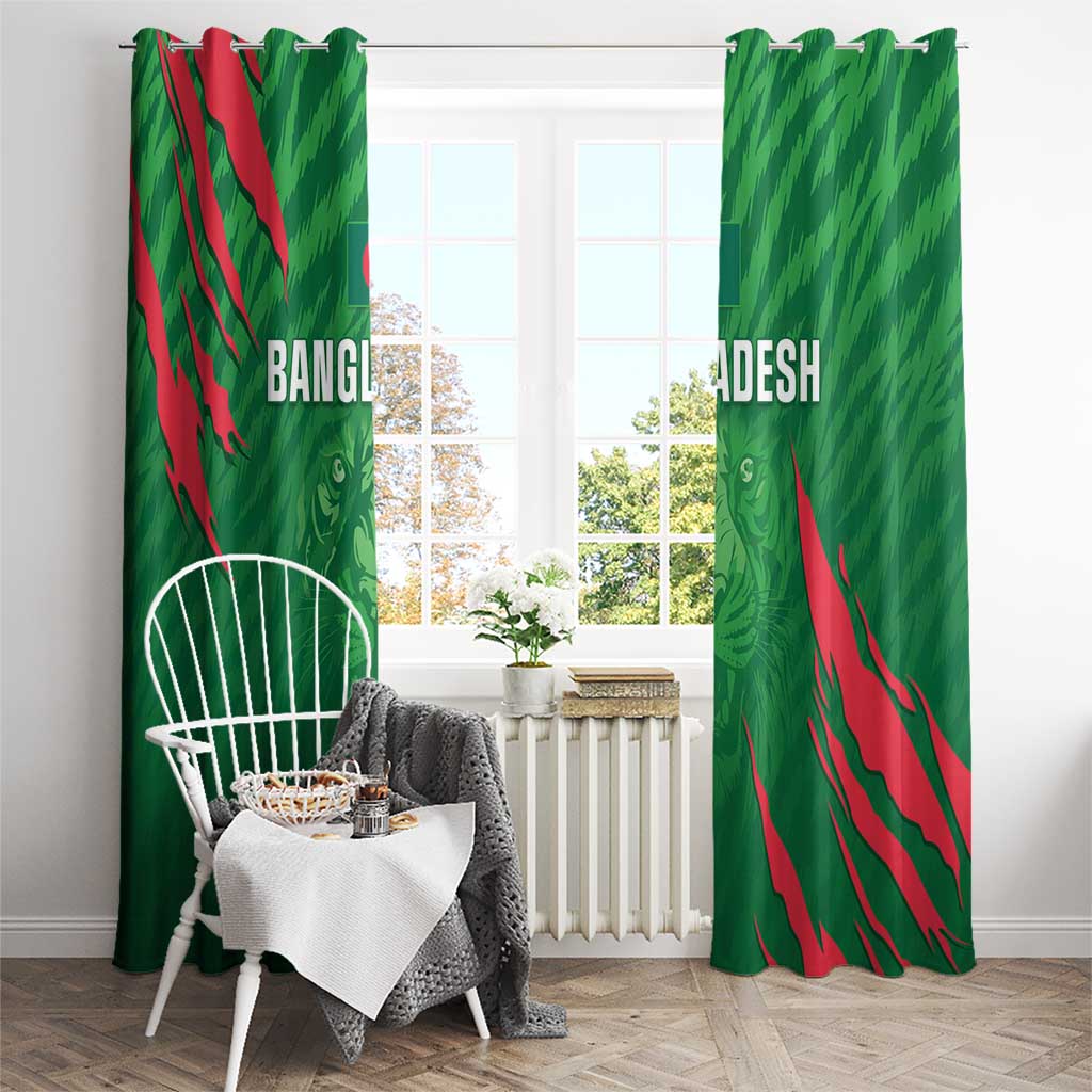 Bangladesh Cricket Window Curtain Go Champions The Tigers LT05 - Wonder Print Shop