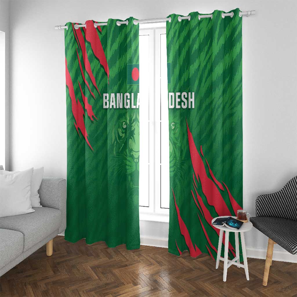 Bangladesh Cricket Window Curtain Go Champions The Tigers LT05 - Wonder Print Shop