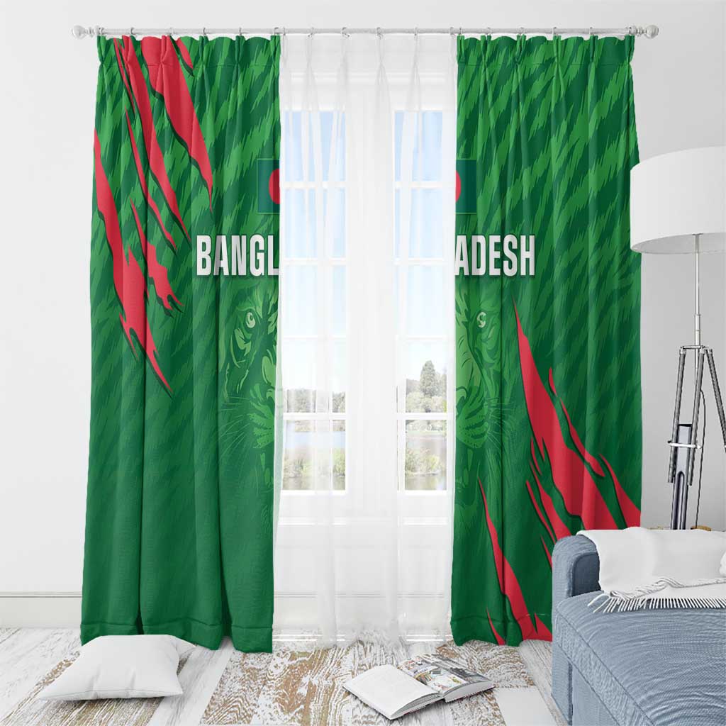 Bangladesh Cricket Window Curtain Go Champions The Tigers LT05 - Wonder Print Shop