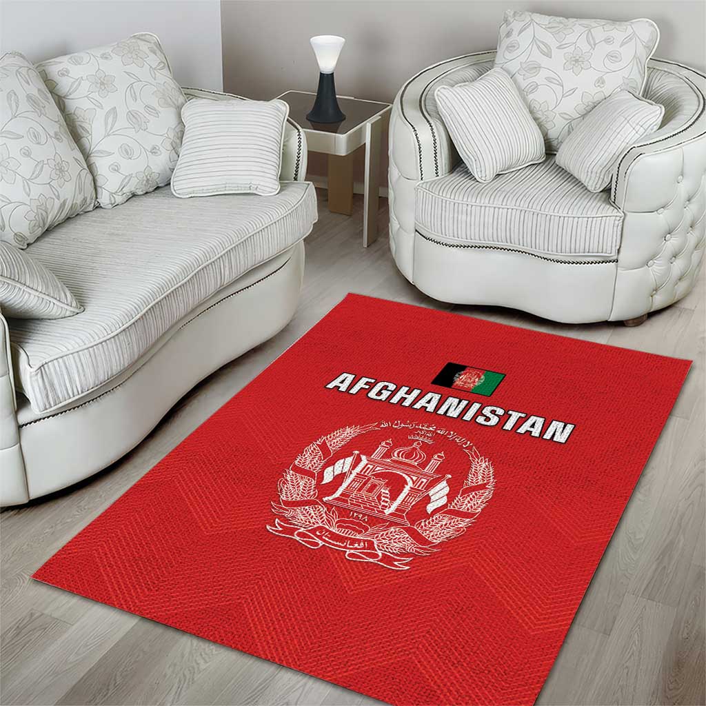 Afghanistan Cricket Area Rug Flag Style LT05 - Wonder Print Shop