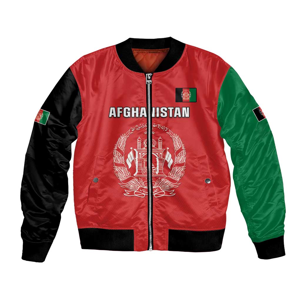 Custom Afghanistan Cricket Bomber Jacket Flag Style LT05 - Wonder Print Shop