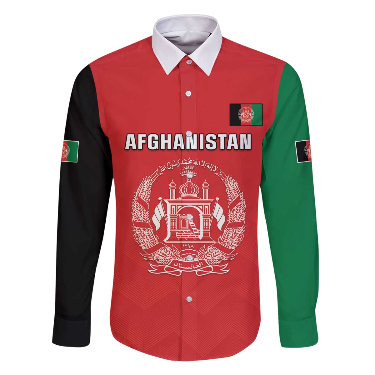 Custom Afghanistan Cricket Family Matching Off The Shoulder Long Sleeve Dress and Hawaiian Shirt Flag Style LT05 - Wonder Print Shop