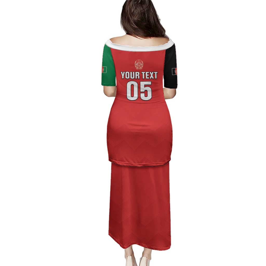 Custom Afghanistan Cricket Family Matching Puletasi and Hawaiian Shirt Flag Style LT05 - Wonder Print Shop