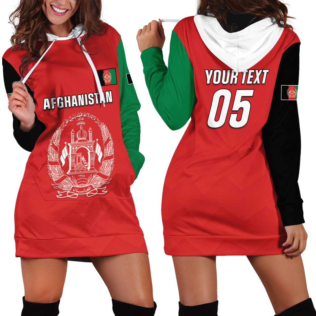 Custom Afghanistan Cricket Hoodie Dress Flag Style LT05 - Wonder Print Shop
