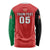 Custom Afghanistan Cricket Long Sleeve Shirt Flag Style LT05 - Wonder Print Shop