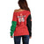 Custom Afghanistan Cricket Off Shoulder Sweater Flag Style LT05 - Wonder Print Shop