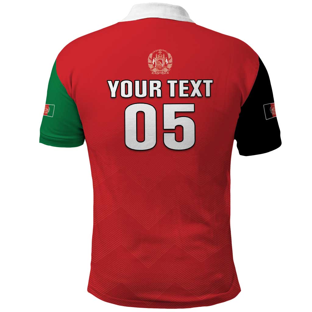 Custom Afghanistan Cricket Polo Shirt Flag Style LT05 - Wonder Print Shop