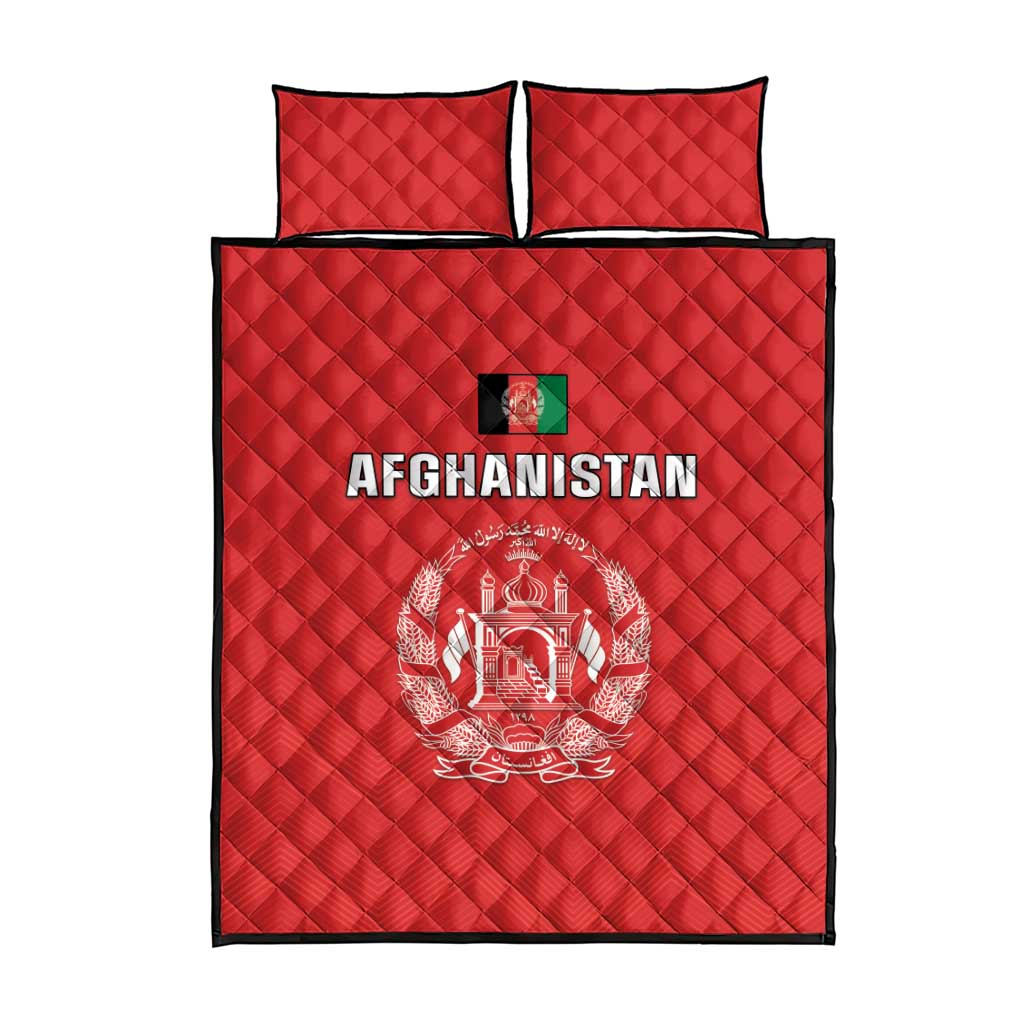 Afghanistan Cricket Quilt Bed Set Flag Style LT05 - Wonder Print Shop
