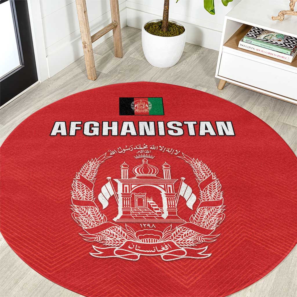 Afghanistan Cricket Round Carpet Flag Style
