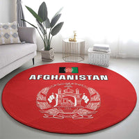 Afghanistan Cricket Round Carpet Flag Style