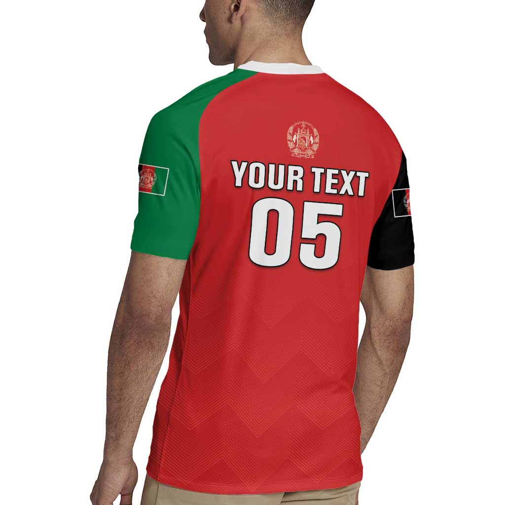 Custom Afghanistan Cricket Rugby Jersey Flag Style LT05 - Wonder Print Shop
