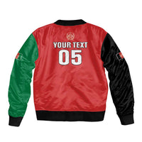 Custom Afghanistan Cricket Sleeve Zip Bomber Jacket Flag Style LT05 - Wonder Print Shop