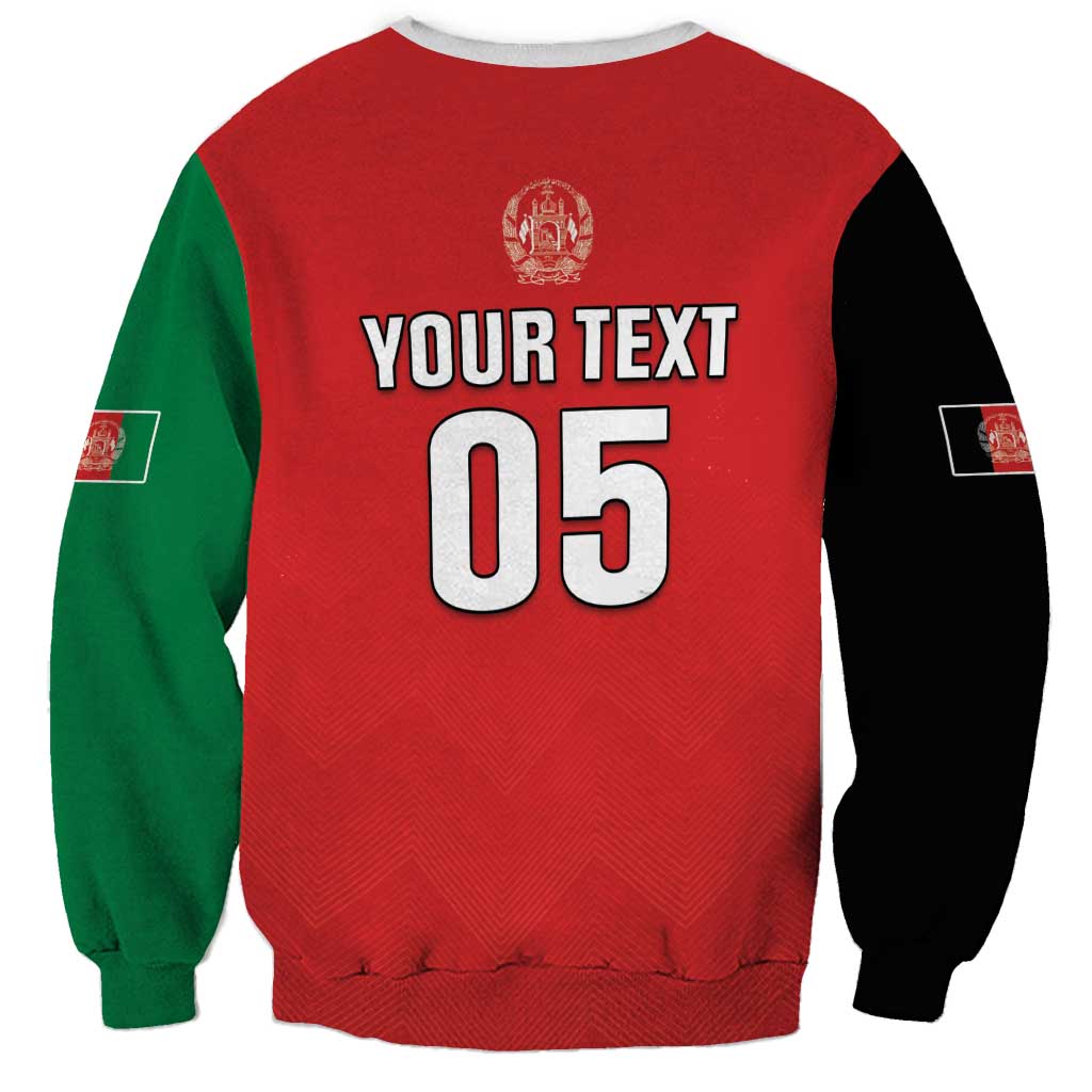 Custom Afghanistan Cricket Sweatshirt Flag Style LT05 - Wonder Print Shop