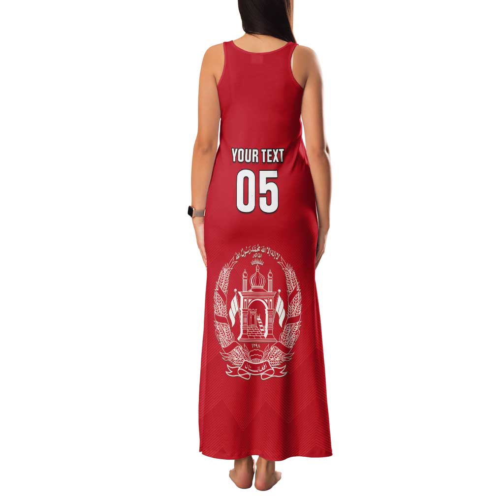 Custom Afghanistan Cricket Tank Maxi Dress Flag Style LT05 - Wonder Print Shop