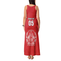 Custom Afghanistan Cricket Tank Maxi Dress Flag Style LT05 - Wonder Print Shop
