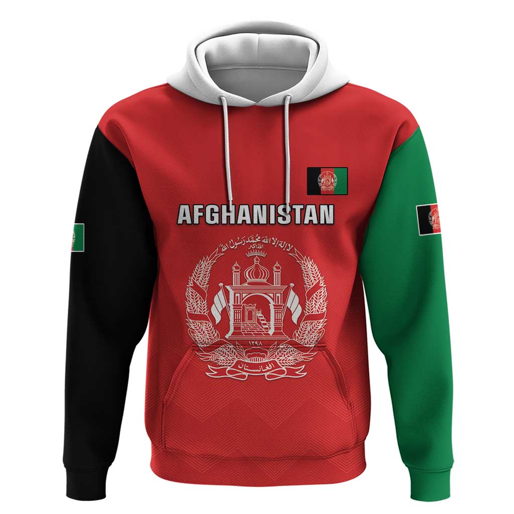 Custom Afghanistan Cricket Zip Hoodie Flag Style LT05 - Wonder Print Shop