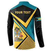 Personalized Bahamas Button Sweatshirt Coat Of Arms Unique Style