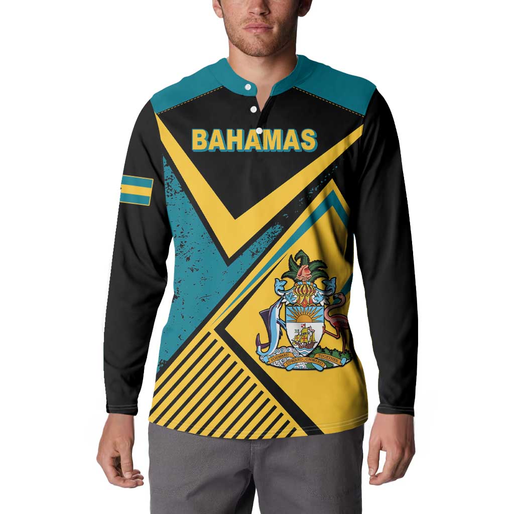 Personalized Bahamas Button Sweatshirt Coat Of Arms Unique Style