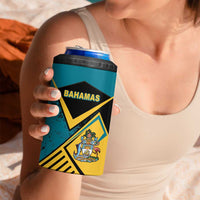 Personalized Bahamas 4 in 1 Can Cooler Tumbler Coat Of Arms Unique Style