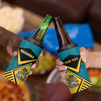 Personalized Bahamas 4 in 1 Can Cooler Tumbler Coat Of Arms Unique Style
