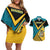 Personalized Bahamas Couples Matching Off Shoulder Short Dress and Hawaiian Shirt Coat Of Arms Unique Style