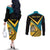 Personalized Bahamas Couples Matching Off The Shoulder Long Sleeve Dress and Long Sleeve Button Shirt Coat Of Arms Unique Style