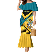 Personalized Bahamas Family Matching Mermaid Dress and Hawaiian Shirt Coat Of Arms Unique Style