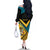 Personalized Bahamas Family Matching Off The Shoulder Long Sleeve Dress and Hawaiian Shirt Coat Of Arms Unique Style