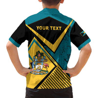 Personalized Bahamas Family Matching Off Shoulder Maxi Dress and Hawaiian Shirt Coat Of Arms Unique Style