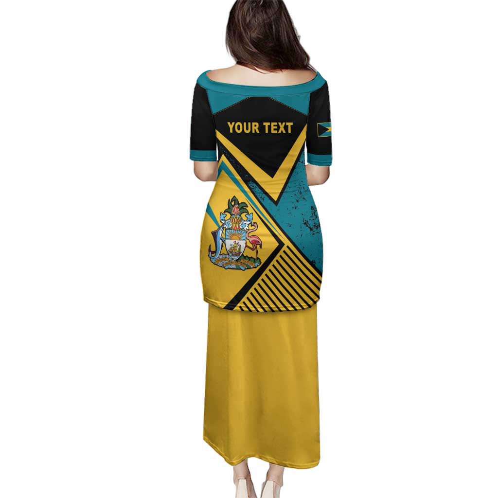 Personalized Bahamas Family Matching Puletasi and Hawaiian Shirt Coat Of Arms Unique Style