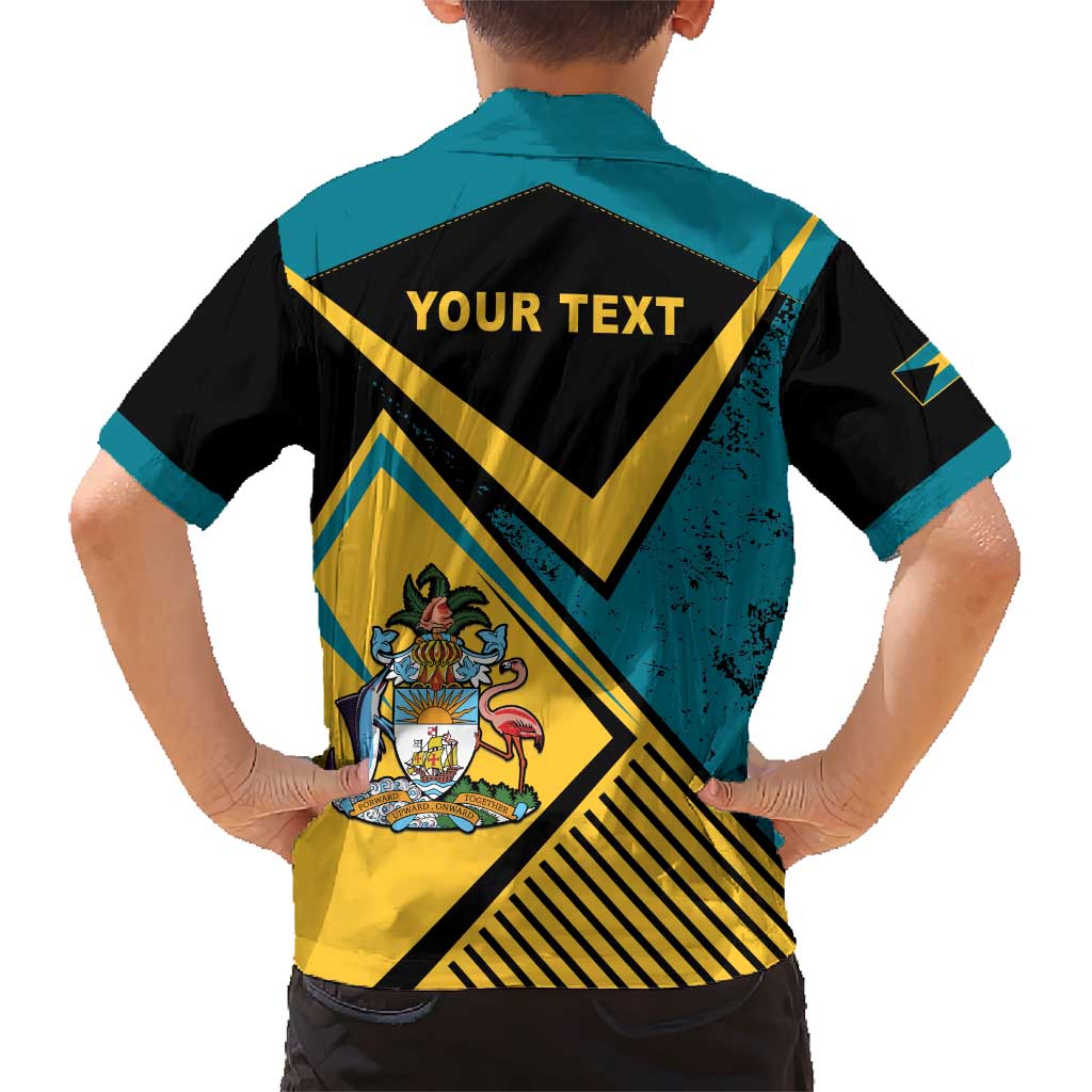 Personalized Bahamas Family Matching Short Sleeve Bodycon Dress and Hawaiian Shirt Coat Of Arms Unique Style