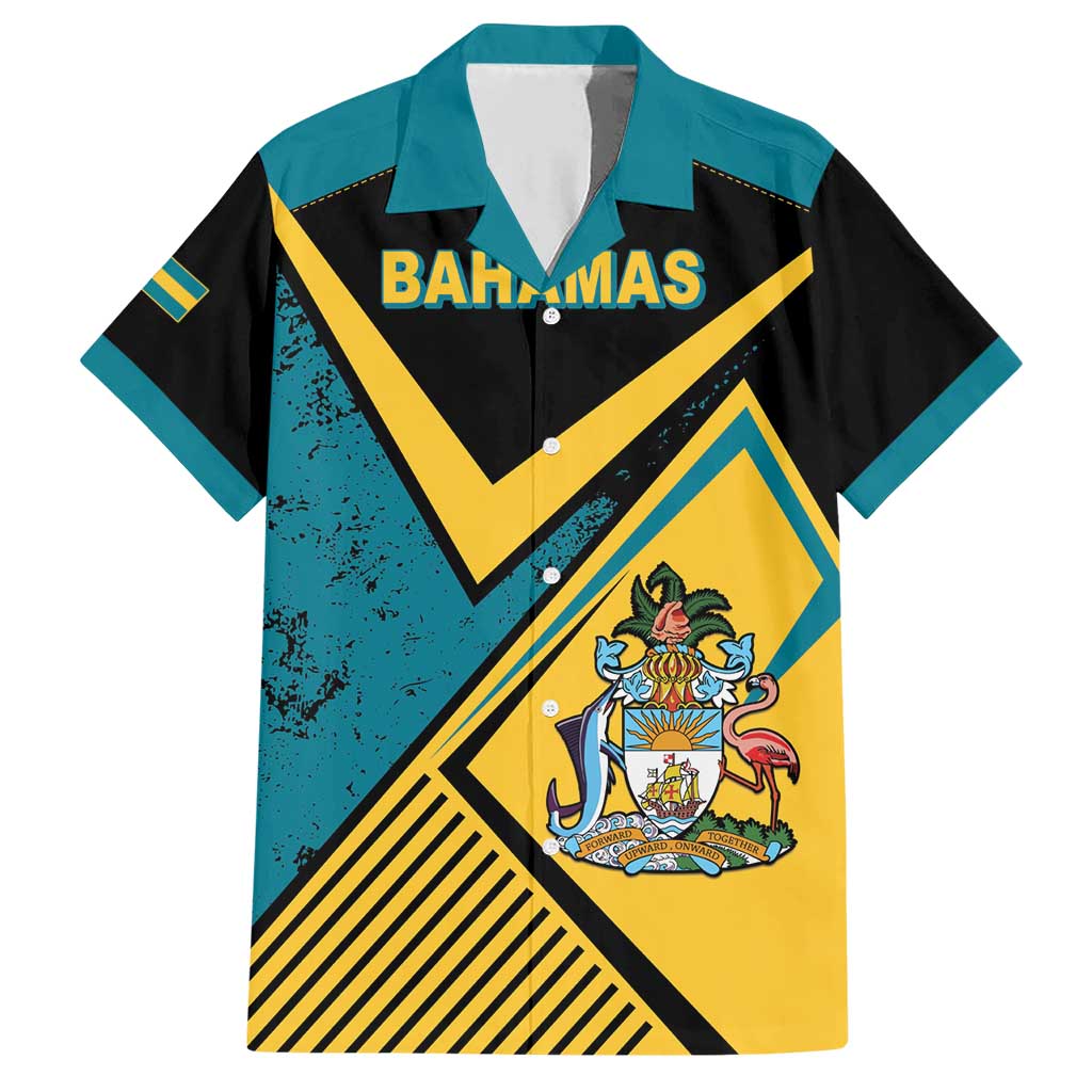 Personalized Bahamas Family Matching Short Sleeve Bodycon Dress and Hawaiian Shirt Coat Of Arms Unique Style