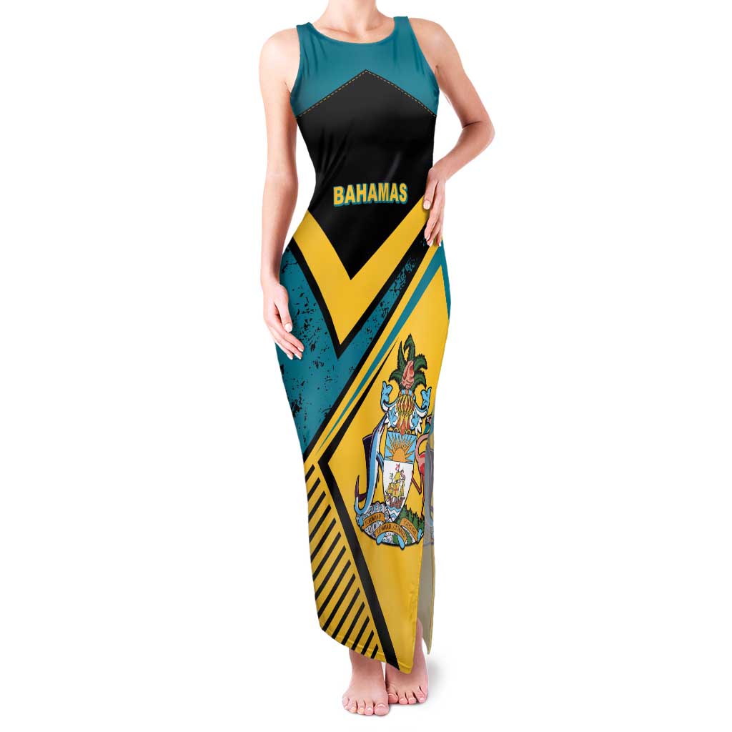 Personalized Bahamas Family Matching Tank Maxi Dress and Hawaiian Shirt Coat Of Arms Unique Style